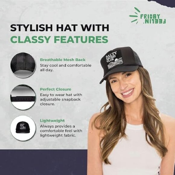 Adjustable Snapback Trucker Hat Women\'s Baseball Cap Western Style main image 6